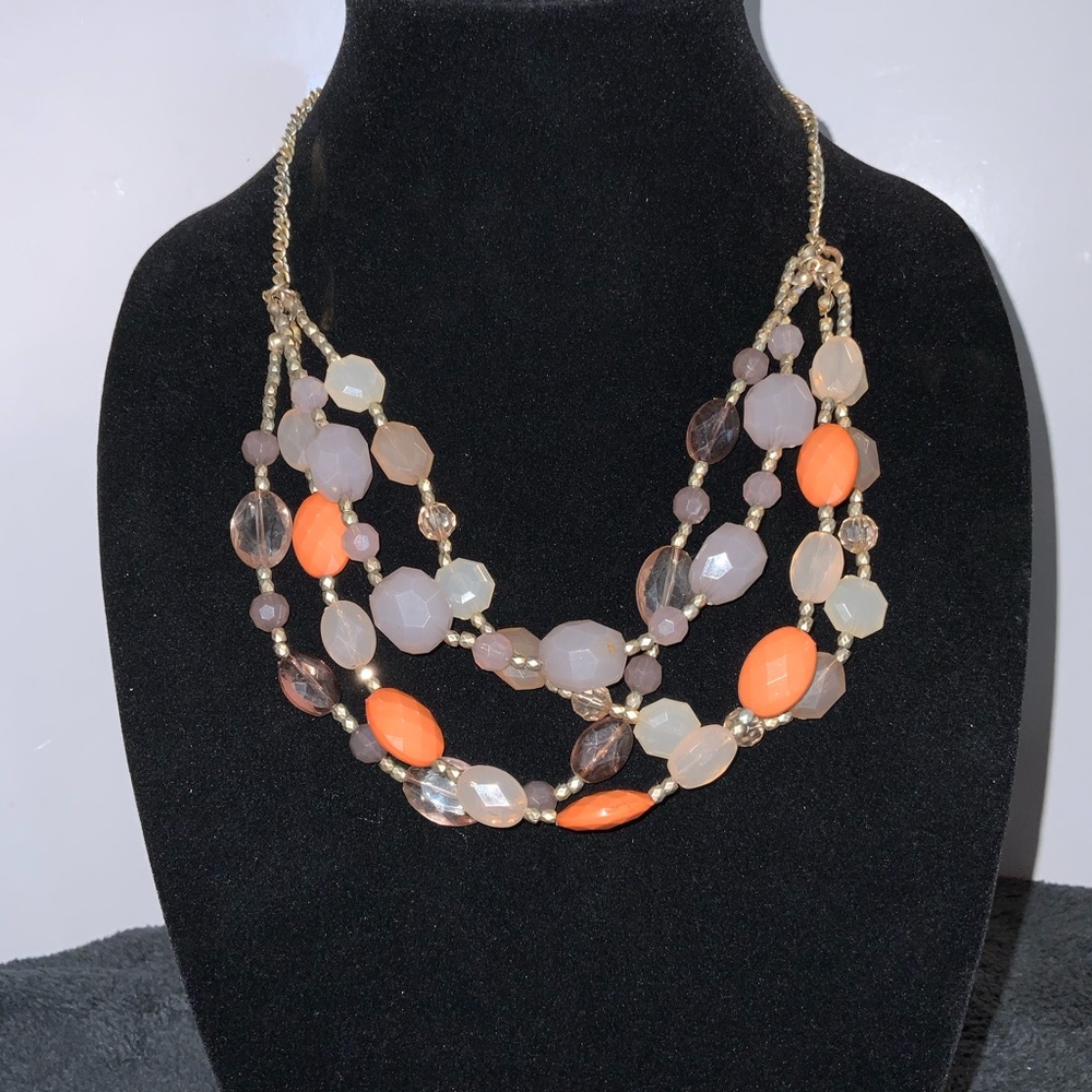 Vintage Multi-Layered Multi-Colored Necklace